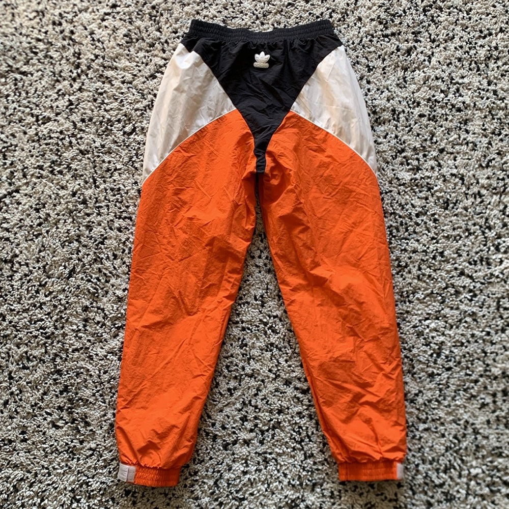 adidas Colorblock Track Pants in Orange, White, Tan and Black - Picture 13 of 16